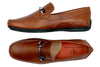 Bermuda Tumbled Glove Leather Horse Bit Loafers - Saddle Tan