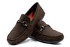 Bermuda Suede Horse Bit Loafers - Walnut