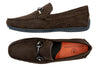Bermuda Suede Horse Bit Loafers - Walnut