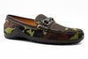 Bill "Hair On" Camo Print Leather Horse Bit Loafers - Camo - Side