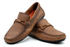 Bermuda Pebble Grain Braided Bit Loafers - Old Saddle