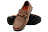 Bermuda Pebble Grain Braided Bit Loafers - Old Saddle