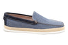 Watercolor Canvas Venetian Loafers - Ocean