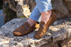 Bermuda Nubuck Horse Bit Loafers - Bark
