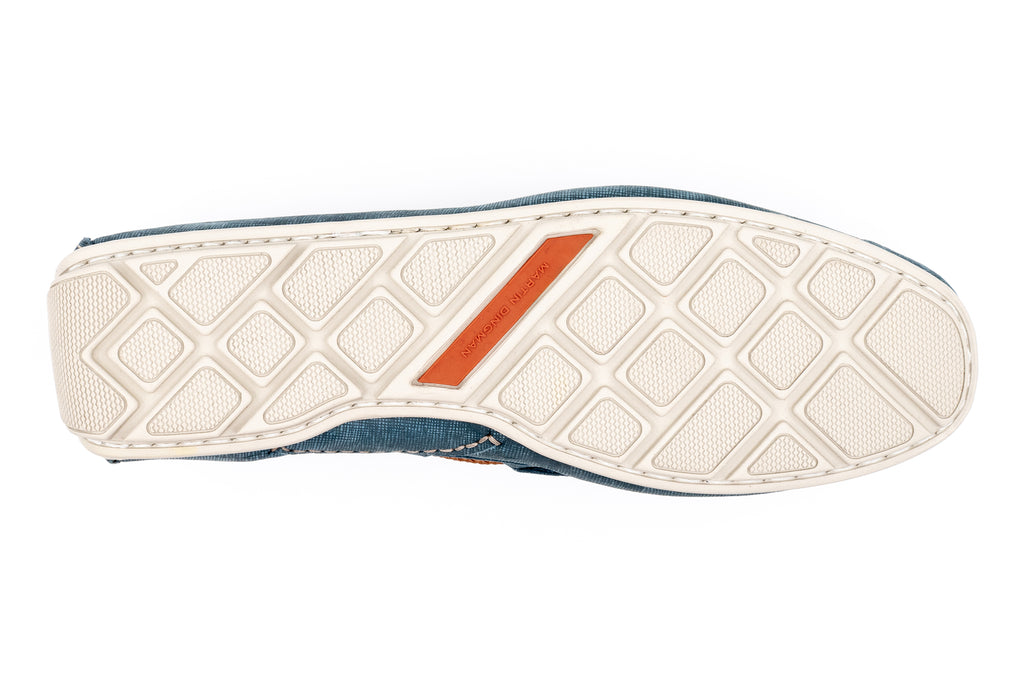 Bermuda Nubuck Braided Bit Loafers - Ocean - bottom sole