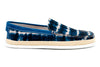 Watercolor Canvas Venetian Loafers - Beach Party Blue