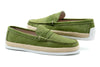 Watercolor Suede Penny Loafers - Avocado