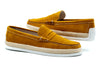 Watercolor Suede Penny Loafers - Sunflower