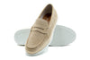 Watercolor Suede Penny Loafers - Sand