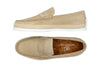 Watercolor Suede Penny Loafers - Sand