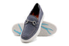 MD Signature Water Repellent Suede Horse Bit Loafers - Marine