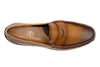 Jameson Hand Stained Dress Calf Leather Penny Loafers - Vintage Saddle - Insole
