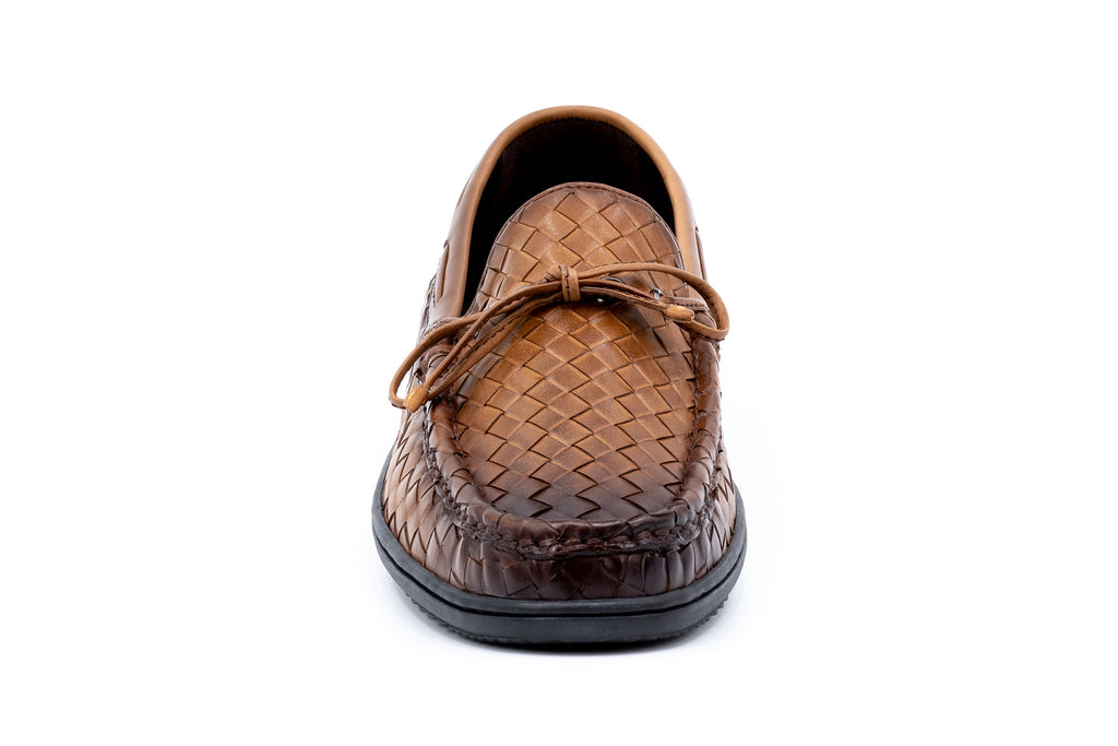 Jameson Calf Skin Bow Tie Loafers - Pecan