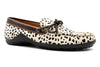 Bill "Hair On" Cheetah Print Leather Bow Tie Loafers - Cheetah - Side