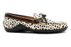 Bill "Hair On" Cheetah Print Leather Bow Tie Loafers - Cheetah 