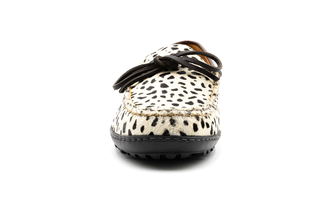 Bill "Hair On" Cheetah Print Leather Bow Tie Loafers - Cheetah - Front