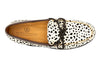 Bill "Hair On" Cheetah Print Leather Bow Tie Loafers - Cheetah - Insole