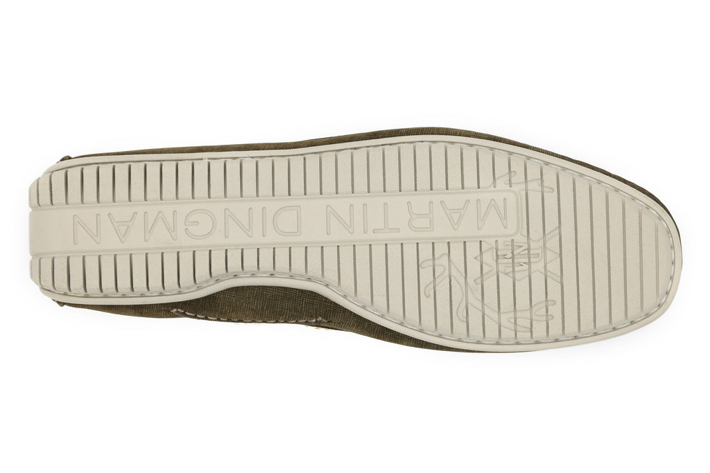 Bermuda Nubuck Braided Bit Loafers - Moss - Bottom sole