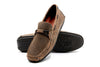 Bermuda Crocodile Grain Braided Bit Loafers - Burnt Pecan