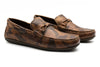 Bermuda Saddle Leather Braided Bit Loafers - Camo