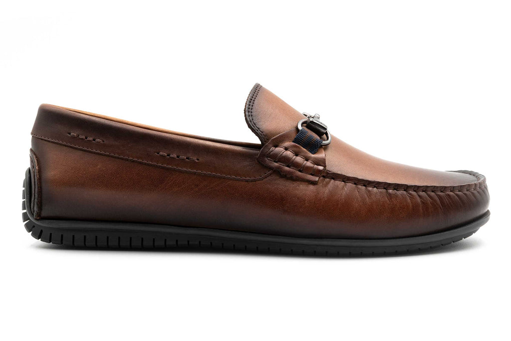 Bermuda Saddle Leather Horse Bit Loafers - Whiskey