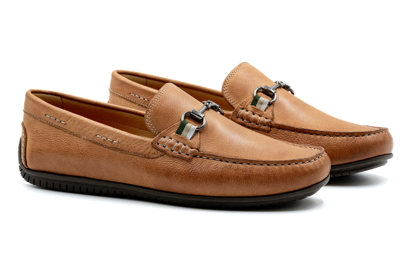 Bermuda Glove Leather Horse Bit Loafers - Cappuccino