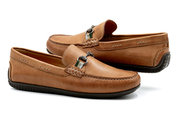 Bermuda Glove Leather Horse Bit Loafers - Cappuccino