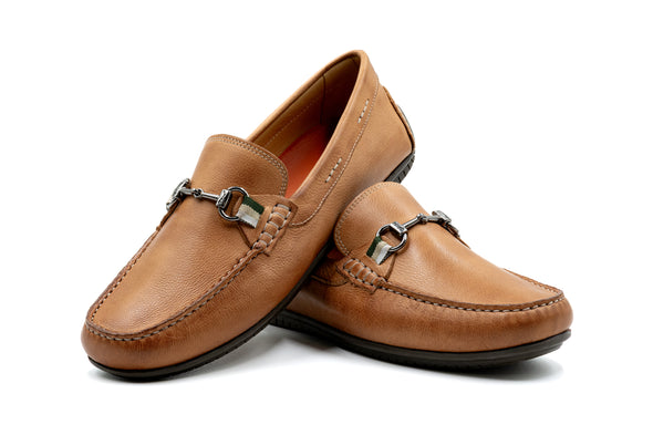 Bermuda Glove Leather Horse Bit Loafers - Cappuccino