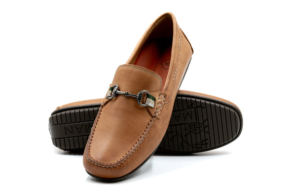 Bermuda Glove Leather Horse Bit Loafers - Cappuccino