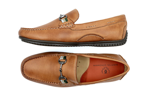 Bermuda Glove Leather Horse Bit Loafers - Cappuccino