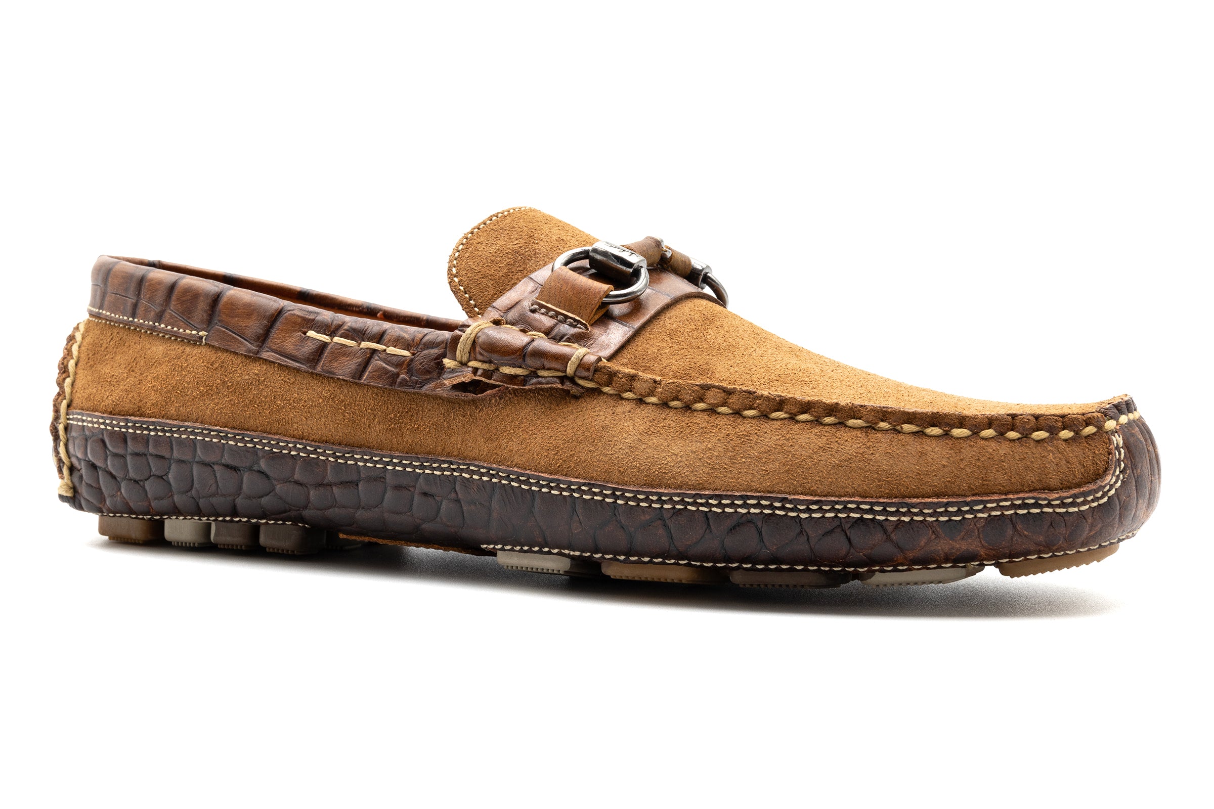 Martin Dingman Luxurious Dark Brown Suede Loafers Made In Italy Brown suede tassel loafers - Made In Italy main image 3