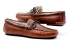 Old Row Oiled Saddle Leather Slippers - Cigar
