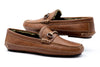 Cozy Country Water Buffalo Leather Horse Bit Slipper - Oak