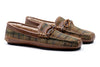 Cozy Country Harris Tweed Bow Tie Slipper - Green Plaid
