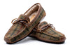 Cozy Country Harris Tweed Bow Tie Slipper - Green Plaid