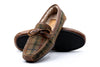 Cozy Country Harris Tweed Bow Tie Slipper - Green Plaid