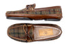 Cozy Country Harris Tweed Bow Tie Slipper - Green Plaid
