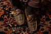 Cozy Country Harris Tweed Bow Tie Slipper - Green Plaid