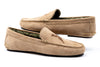 Cozy Country Suede Leather Venetian Slipper - Khaki