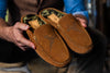 Cozy Country Suede Venetian Slide - French Roast