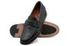 Jacob American Deerskin Penny Loafers - Black