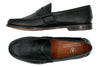 Jacob American Deerskin Penny Loafers - Black