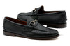 Jacob American Deerskin Horse Bit Loafers - Black