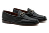 Jacob American Deerskin Horse Bit Loafers - Black