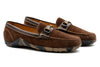 Bill Suede Horse Bit Loafers - Briar Brown