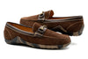 Bill Suede Horse Bit Loafers - Briar Brown