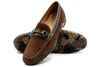 Bill Suede Horse Bit Loafers - Briar Brown