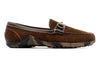 Bill Suede Horse Bit Loafers - Briar Brown