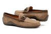 Bill Suede Horse Bit Loafers - Khaki