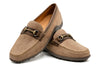 Bill Suede Horse Bit Loafers - Khaki